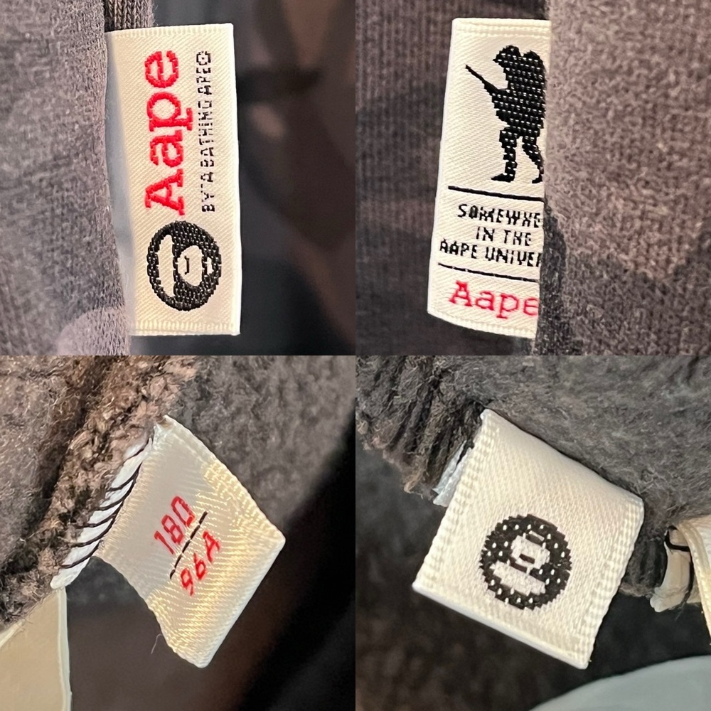 AAPE by A Bathing Ape Size Large Camouflage Varsity Snap Button Jacket - Picture 13 of 16